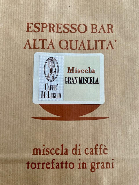 GRAN MISCELA Confezione da 1 kg di miscela di caffè Arabica e Robusta 